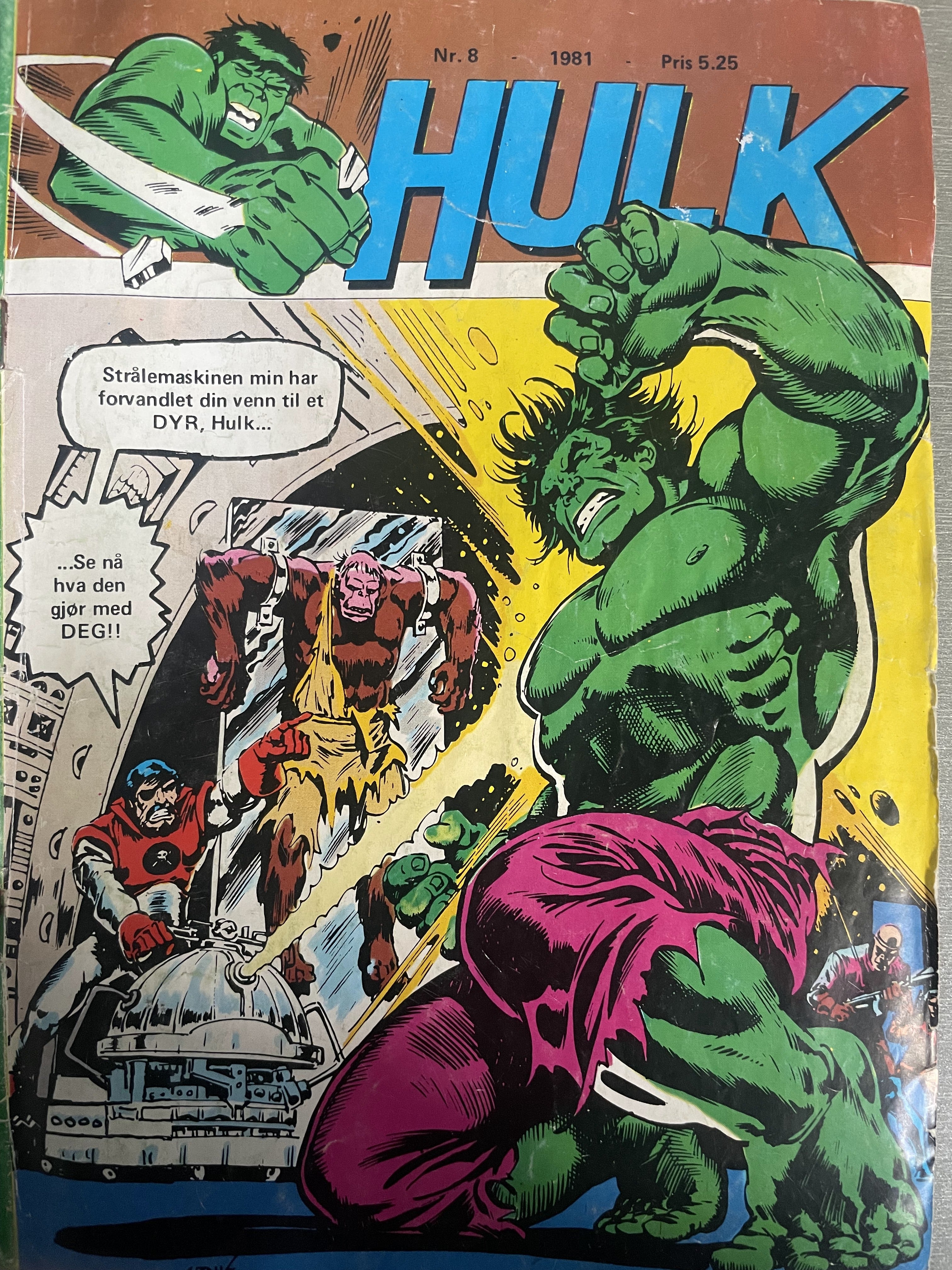 Hulk. 1981/08. Tegneserieblad