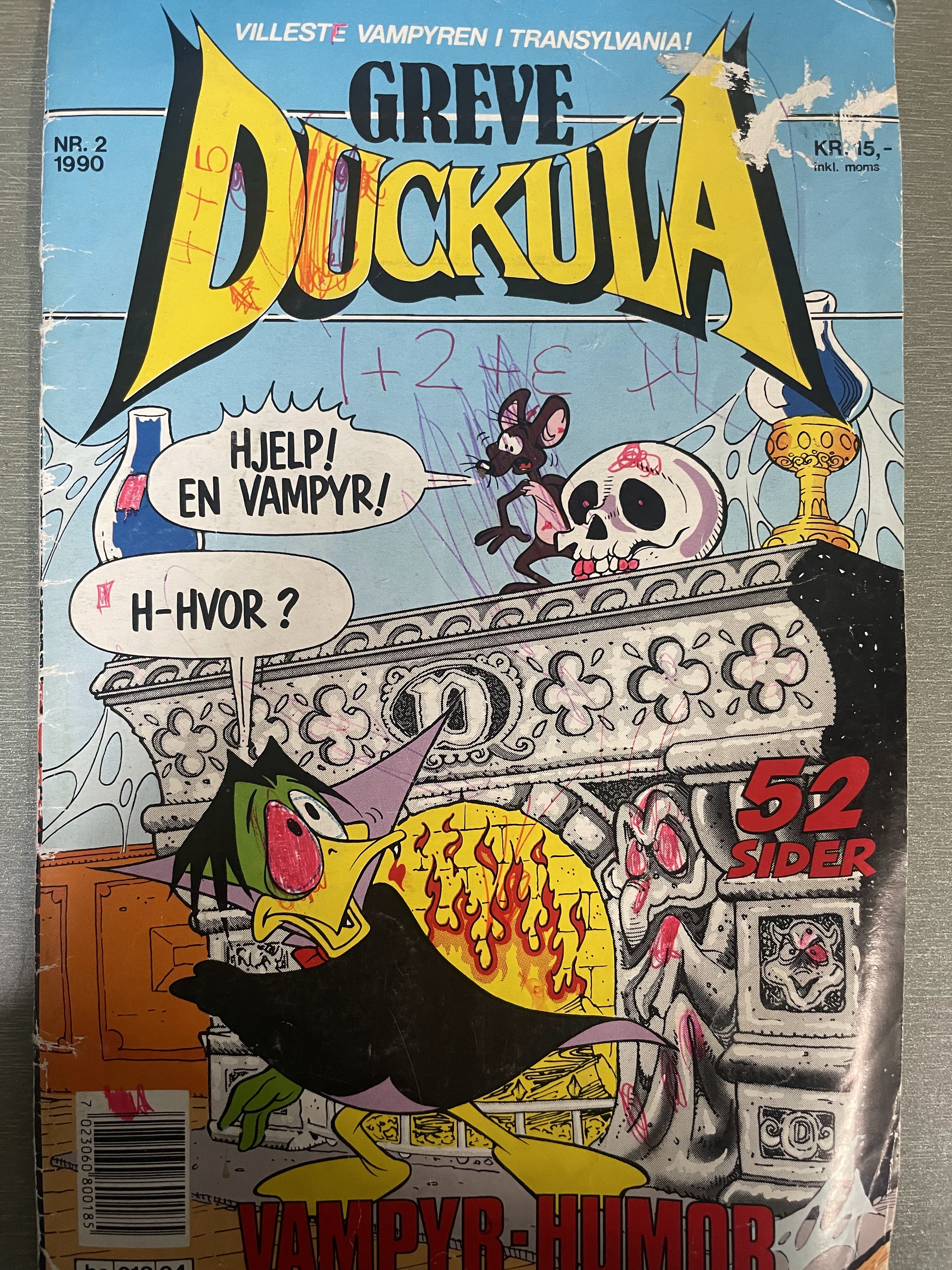 Greve Duckula. 1990/02. Tegneserieblad