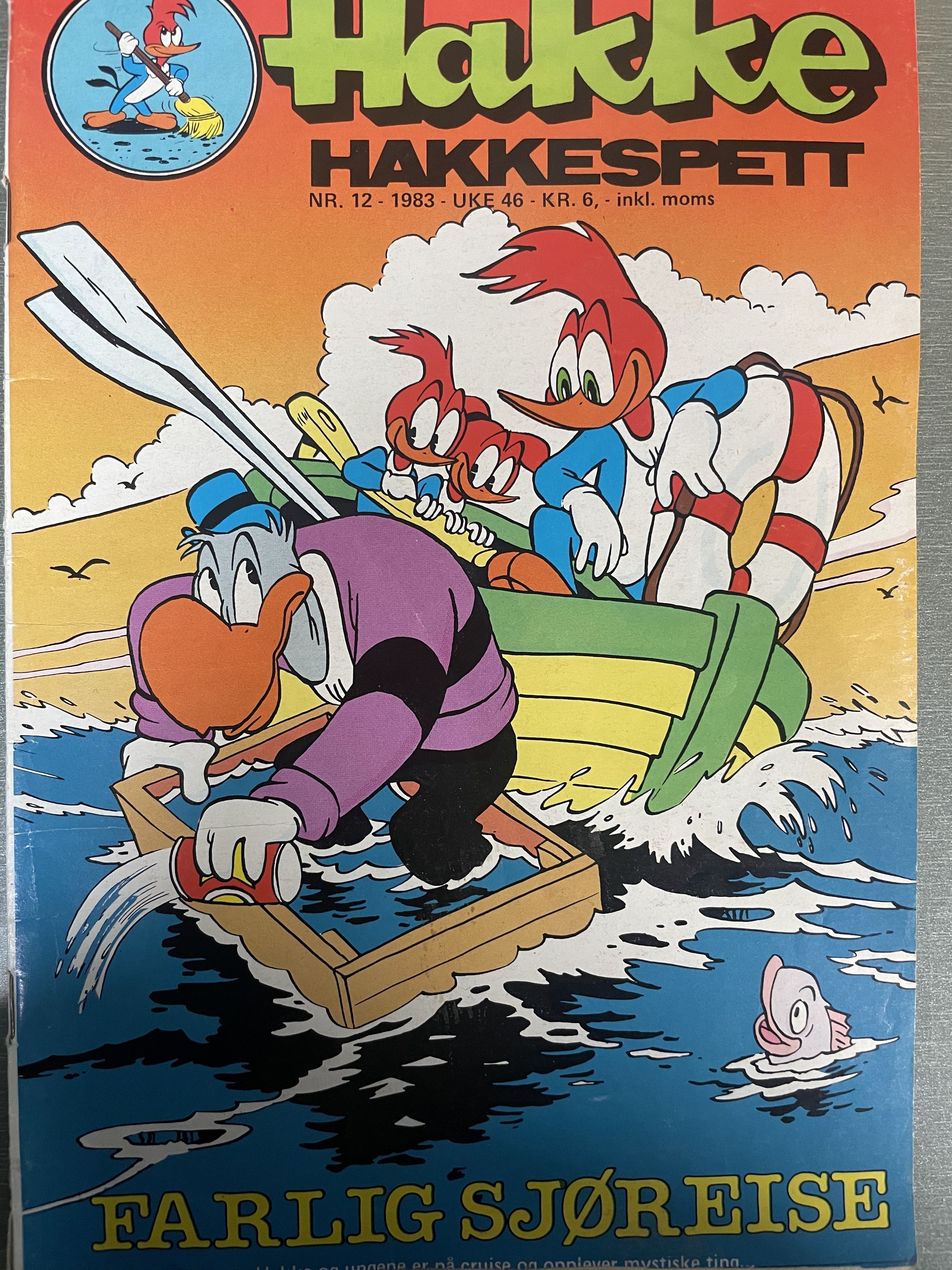 Hakke Hakkespett. 1983/12 (Uke 46). Tegneserieblad