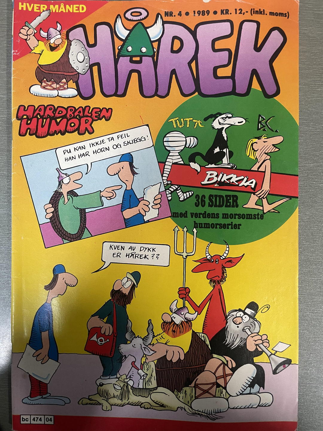 Hårek. 1989/04. Tegneserieblad