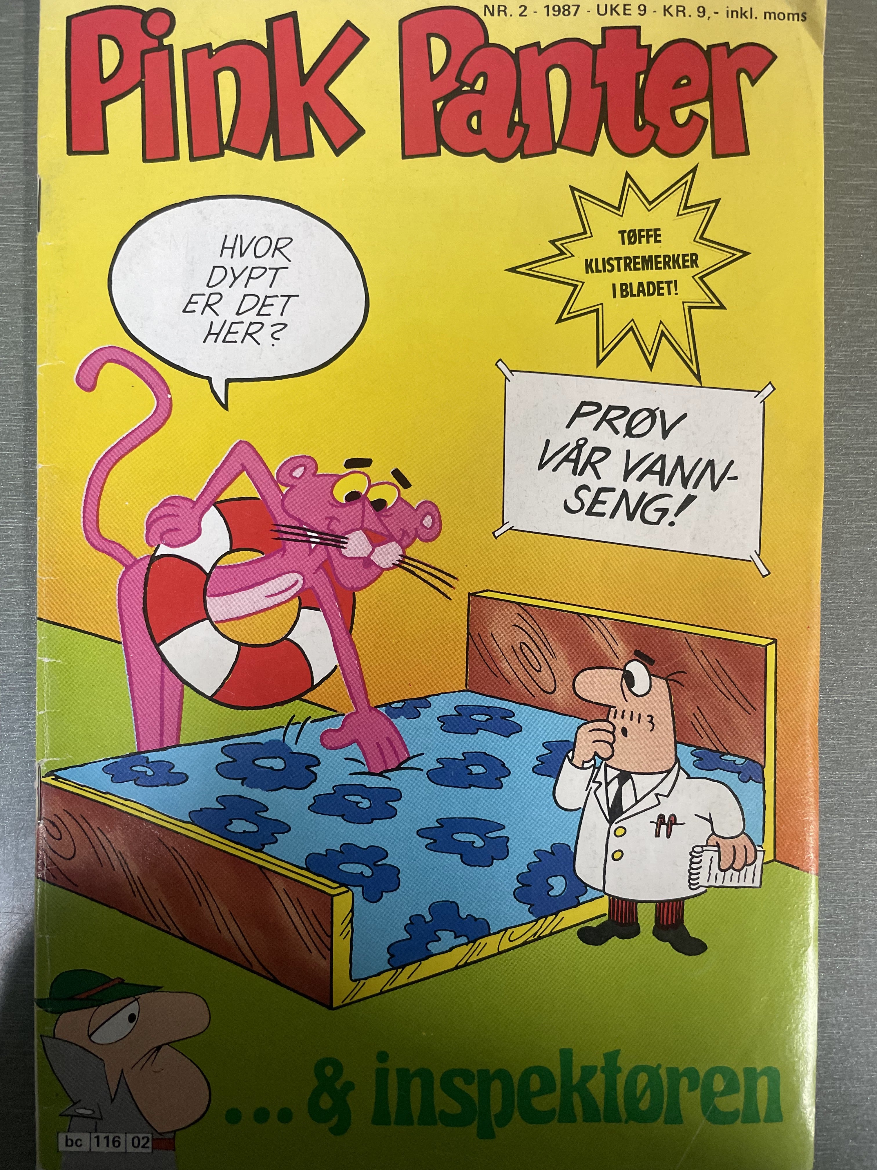 Pink Panter nr. 2 - 1987. Tegneserieblad