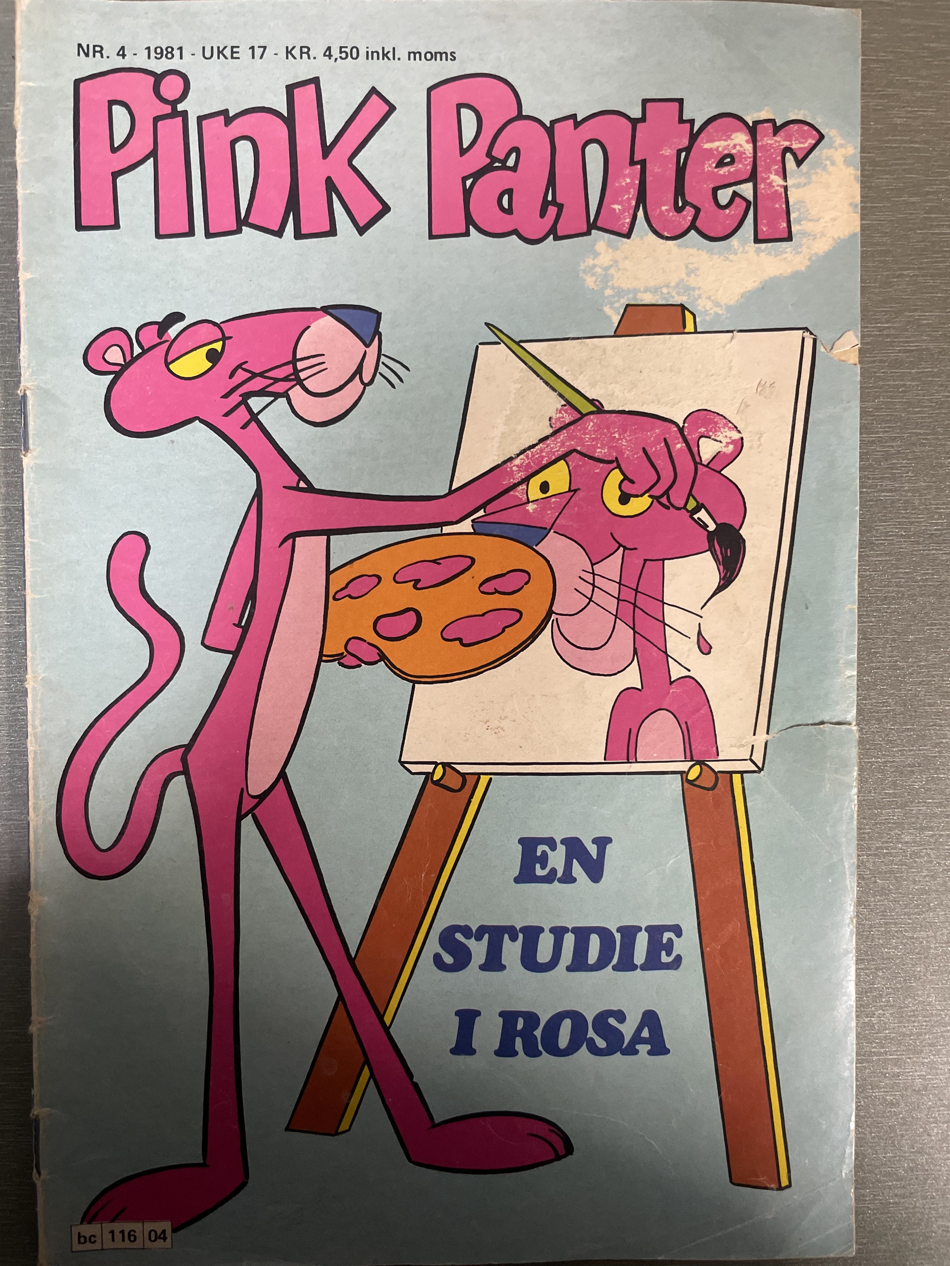 Pink Panter nr. 4 - 1981. Tegneserieblad
