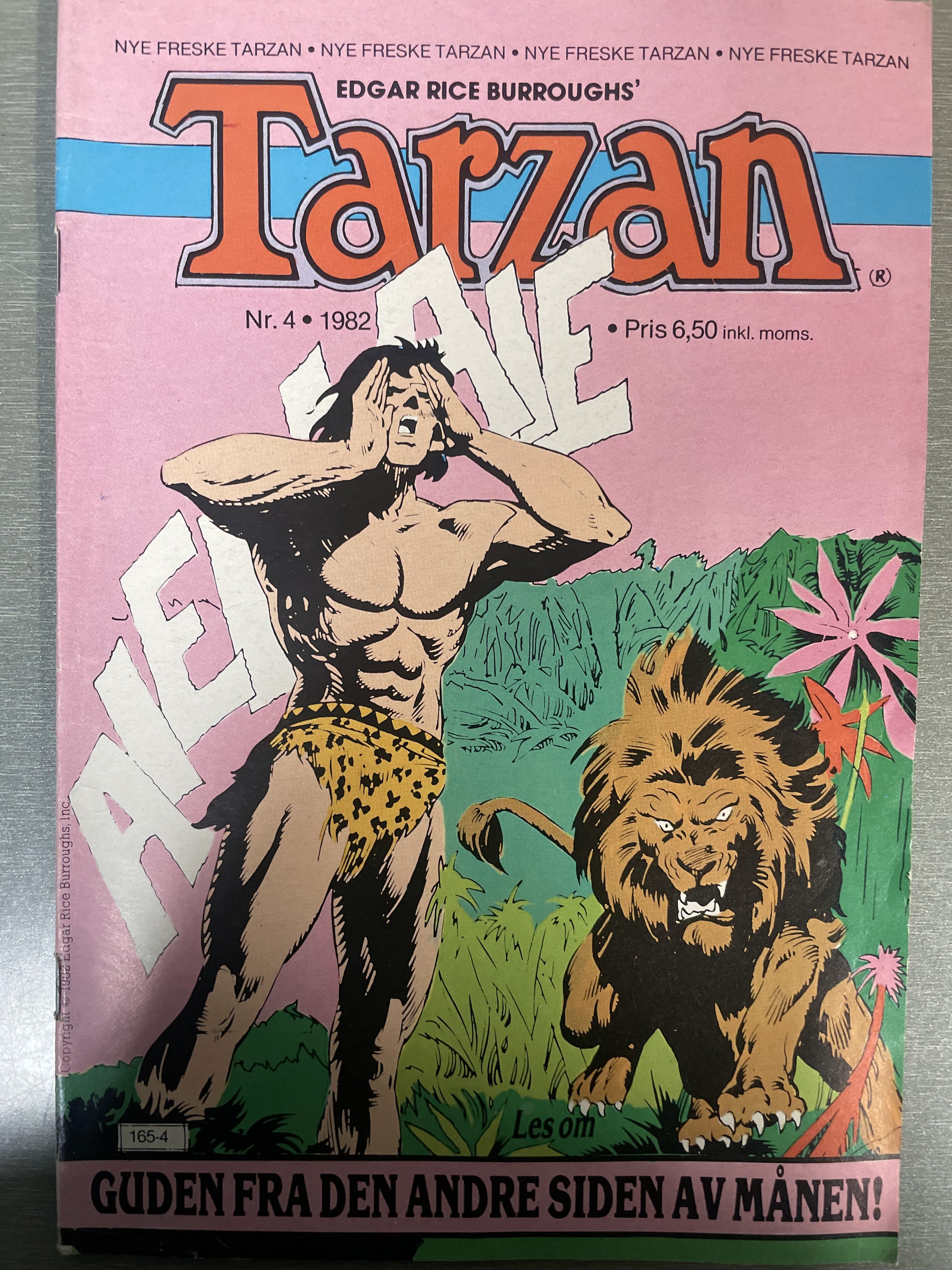Tarzan nr. 4 - 1982. Tegneserieblad