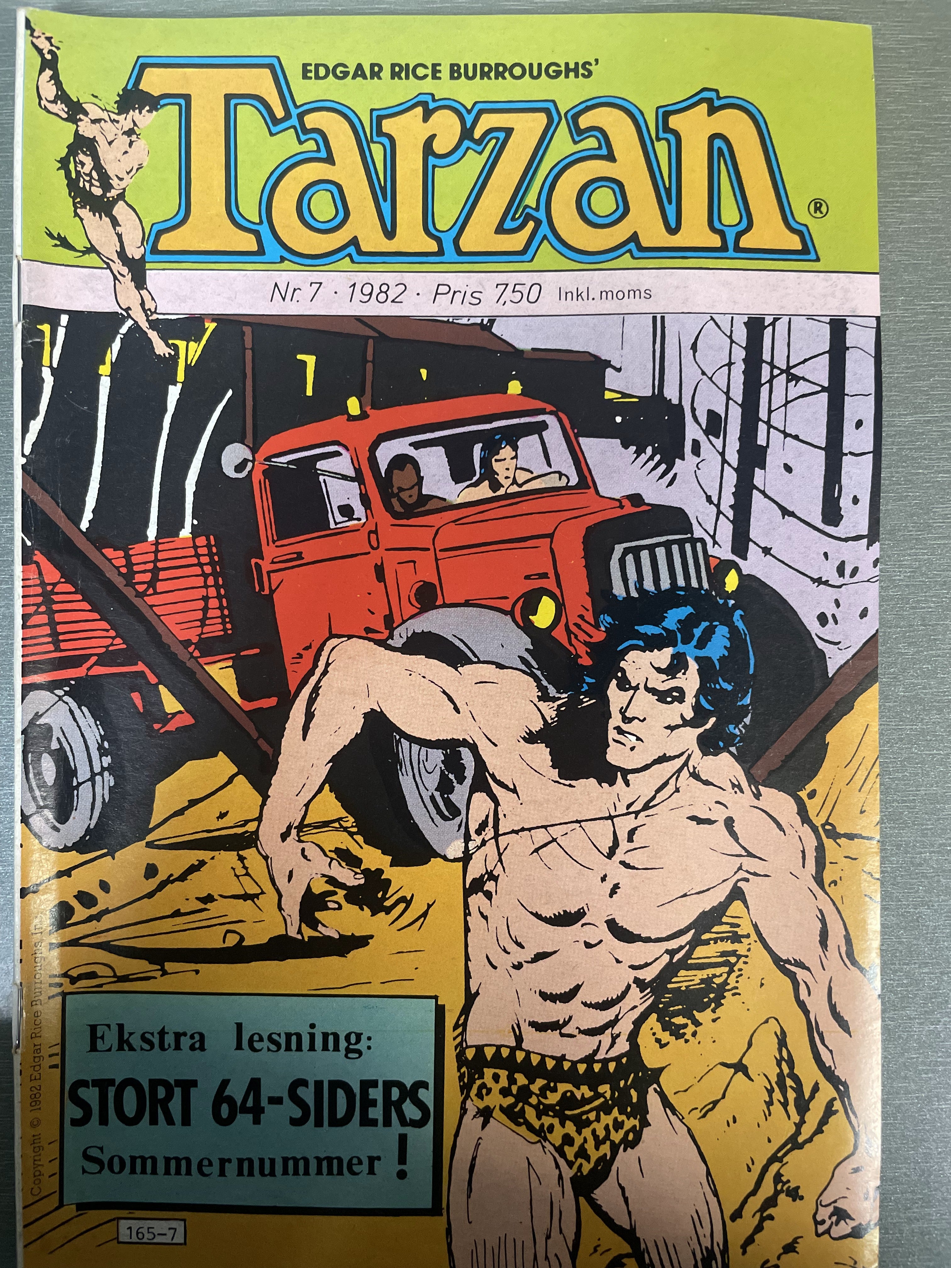 Tarzan nr. 7 - 1982. Tegneserieblad