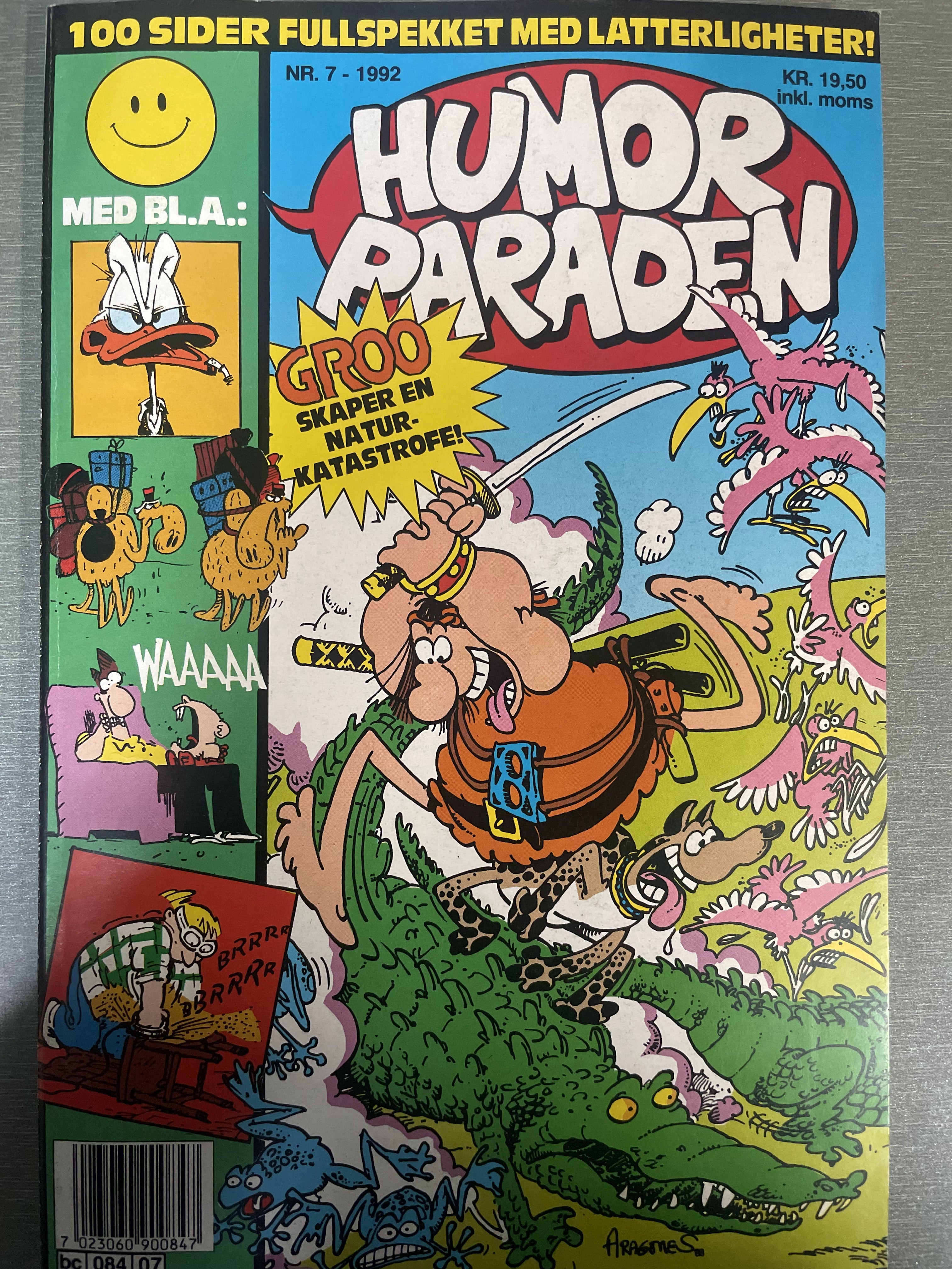 Humorparaden nr. 7 - 1992. Tegneserieblad