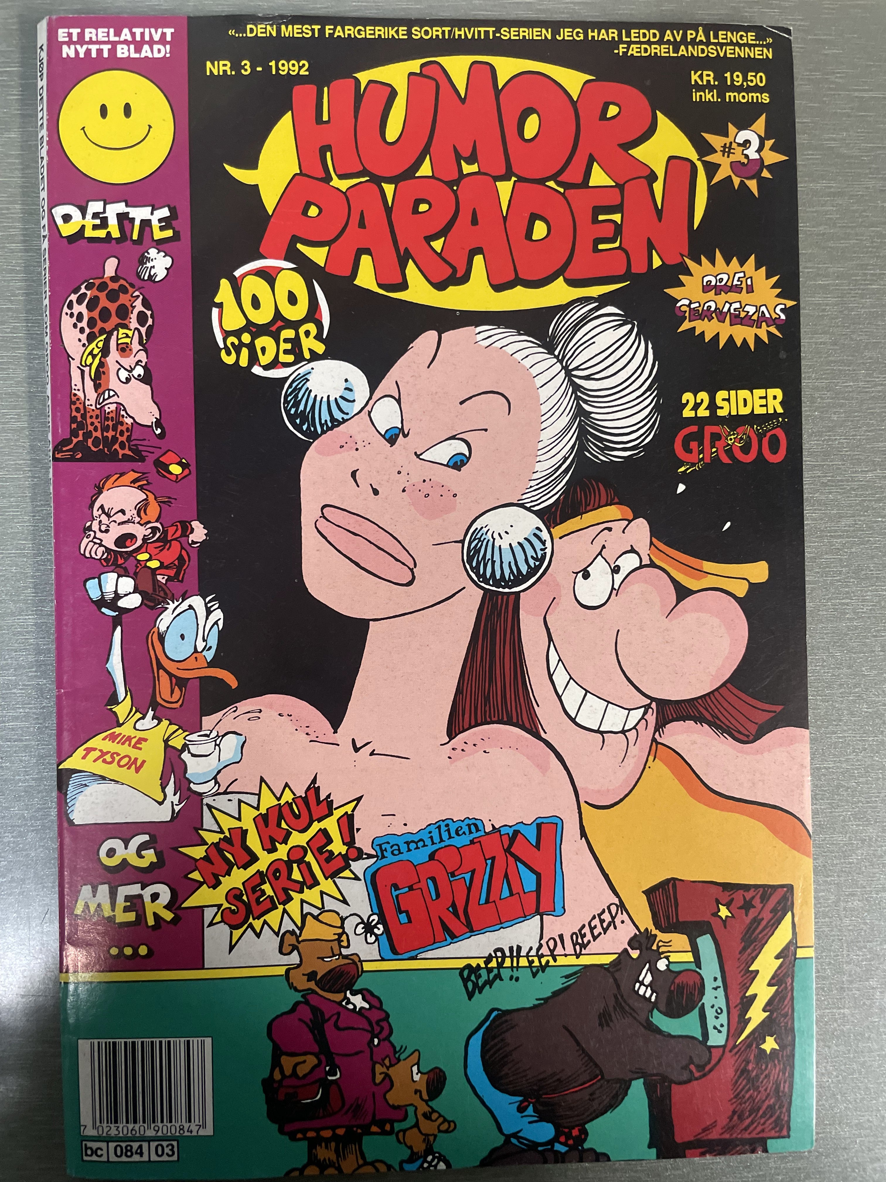 Humorparaden nr. 3 - 1992. Tegneserieblad