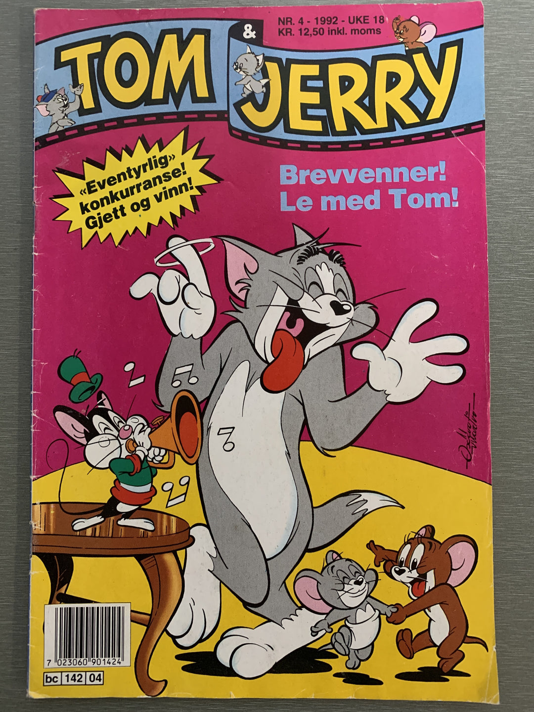 Tom & Jerry nr. 4 - 1992. Tegneserieblad