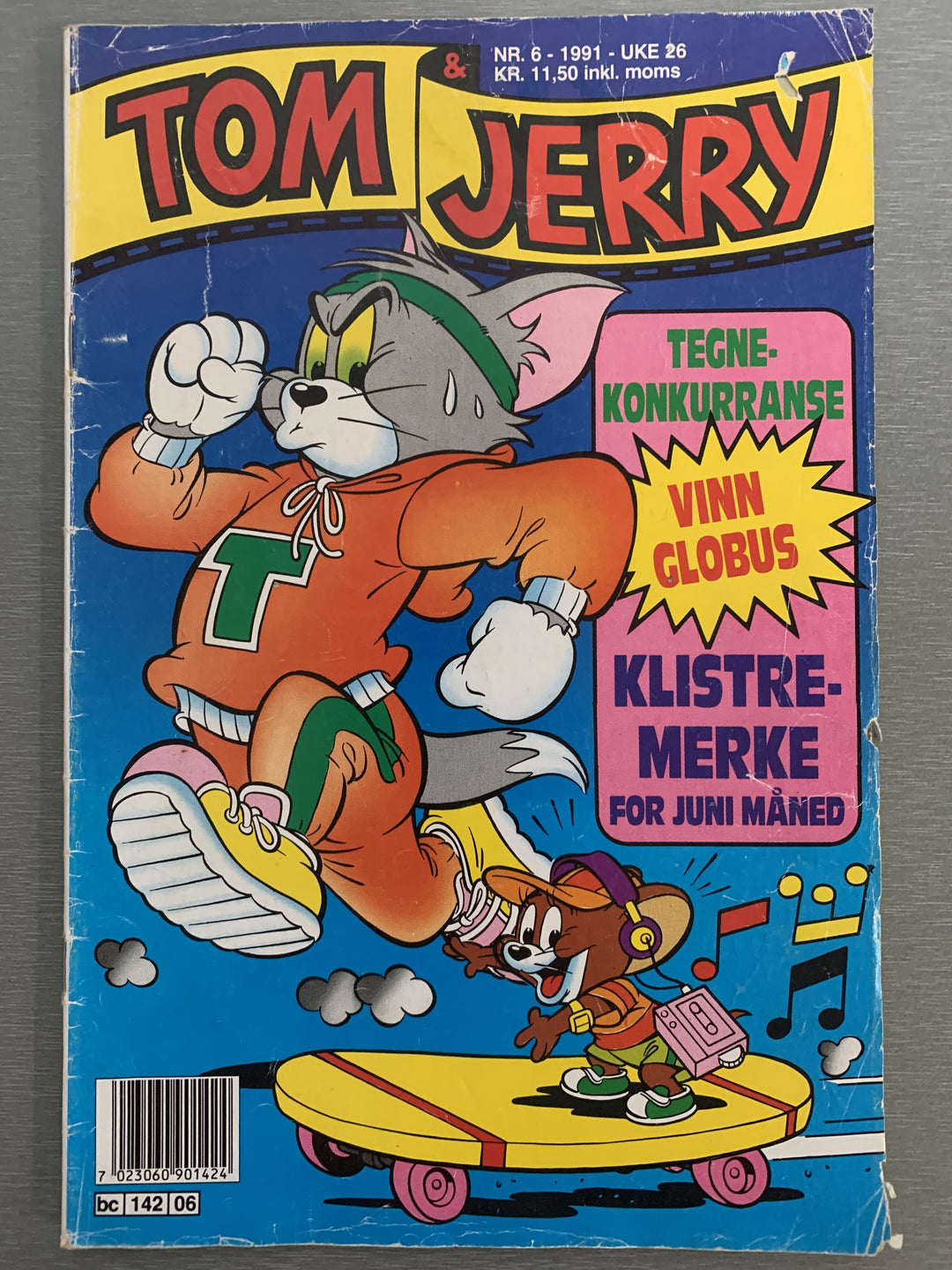 Tom & Jerry nr. 6 - 1991. Tegneserieblad