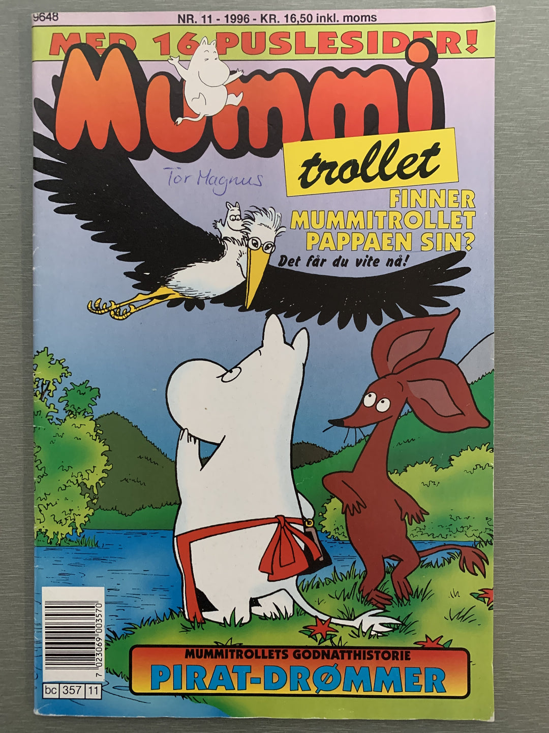 Mummitrollet nr. 11 - 1996. Tegneserieblad