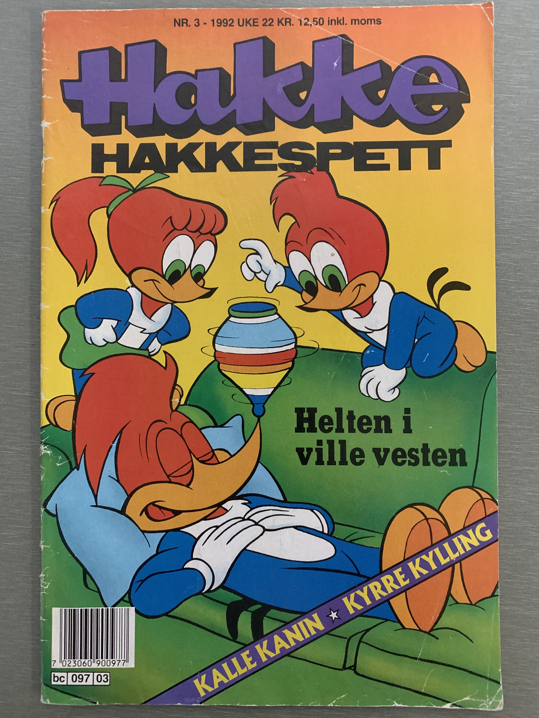 Hakke Hakkespett nr. 3 - 1992. Tegneserieblad