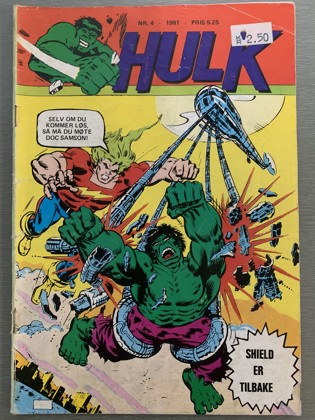 Hulk nr. 4 - 1981. Tegneserieblad
