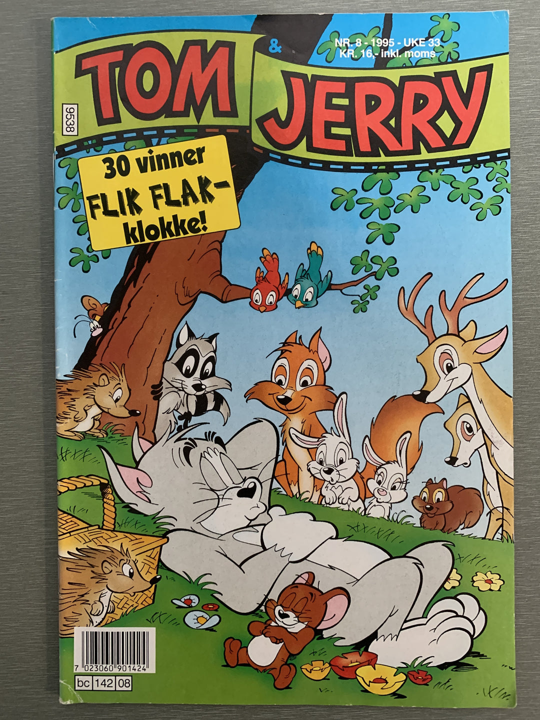 Tom & Jerry nr. 8 - 1995. Tegneserieblad
