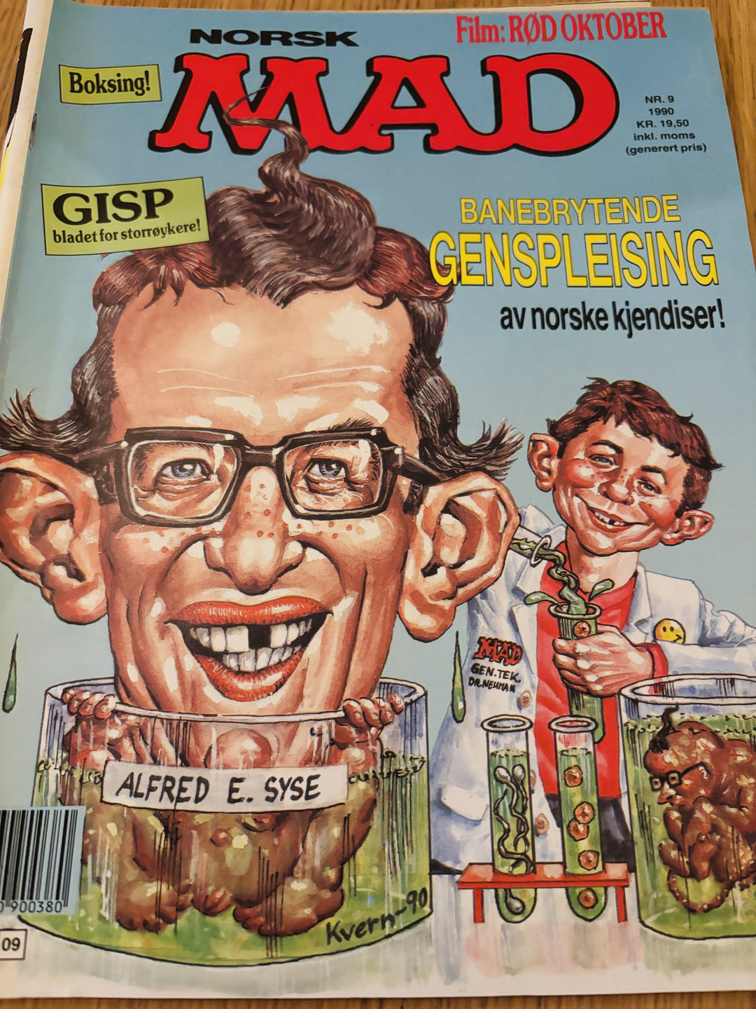Norsk MAD nr. 9 - 1990. Tegneserieblad