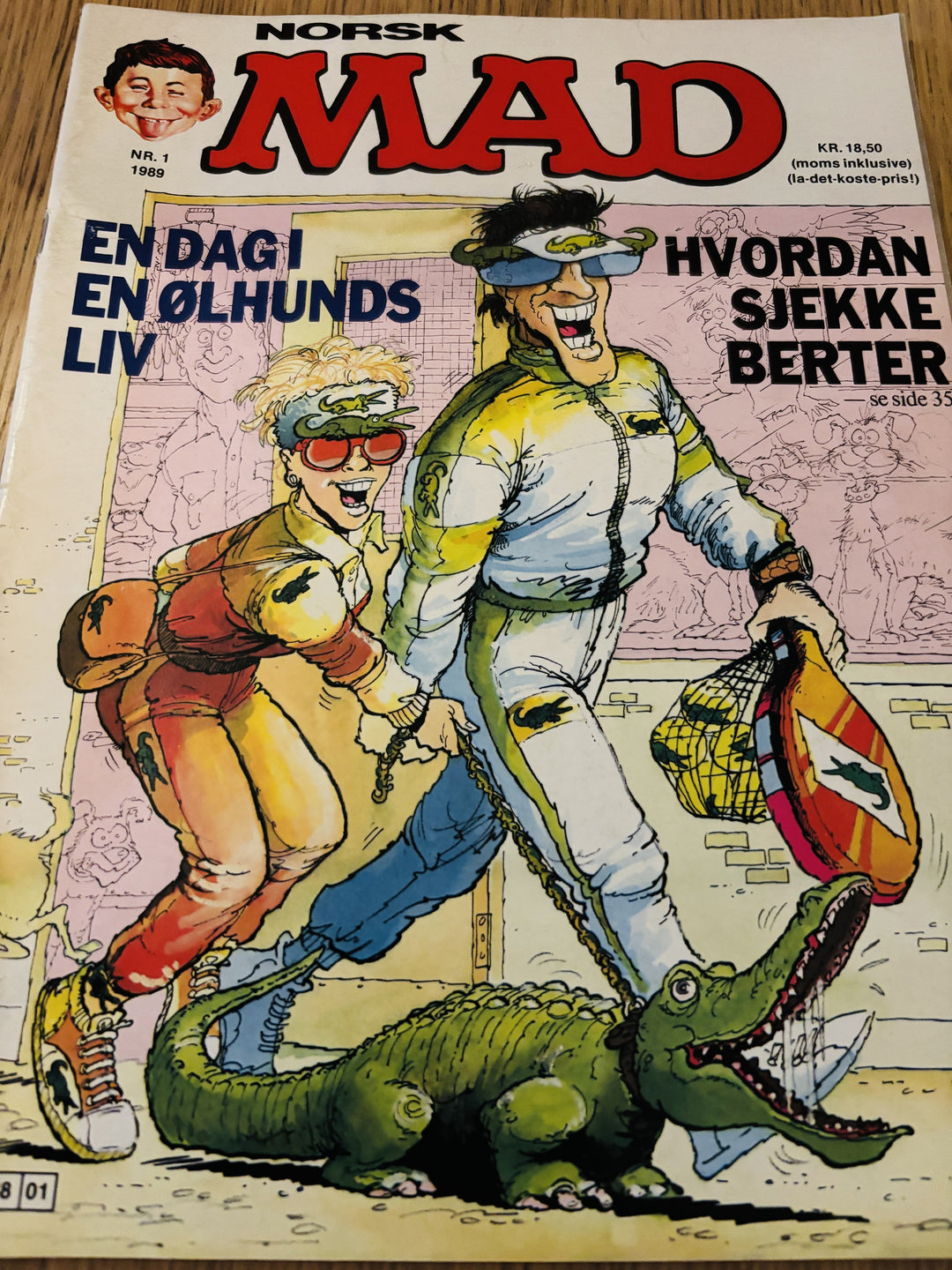 Norsk MAD nr. 1 - 1989. Tegneserieblad