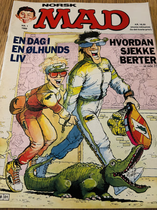 Norsk MAD nr. 1 - 1989. Tegneserieblad