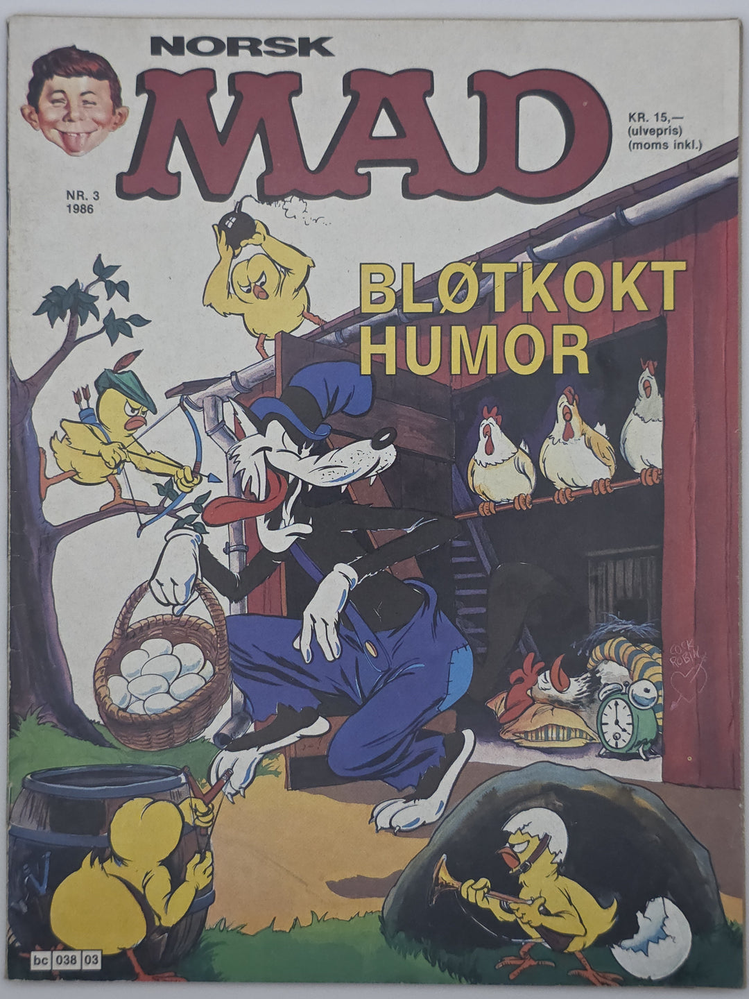 Norsk MAD 1986/03. Tegneserieblad