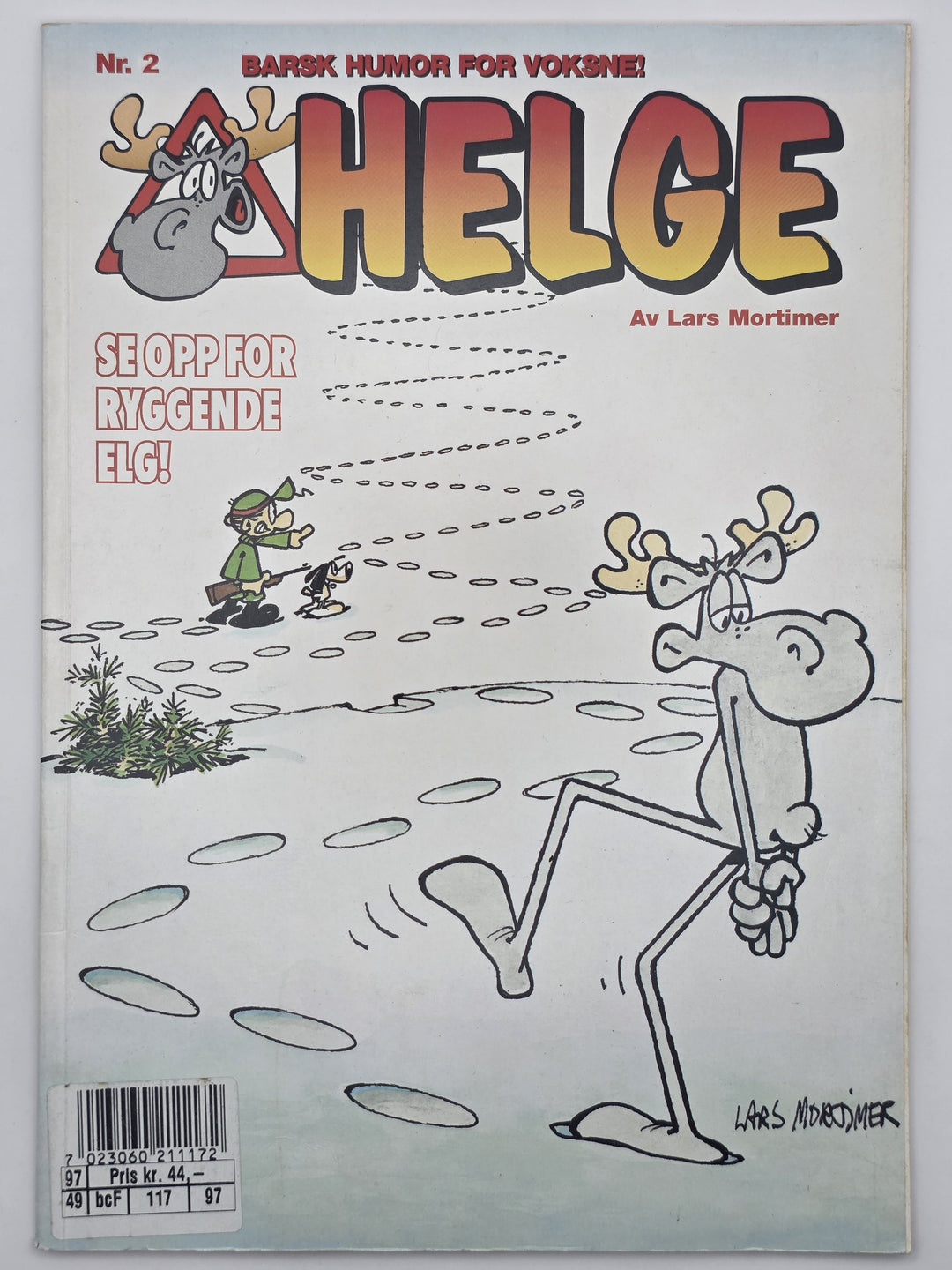Helge nr. 2 – Se opp for ryggende elg! 1997. Tegneserieblad