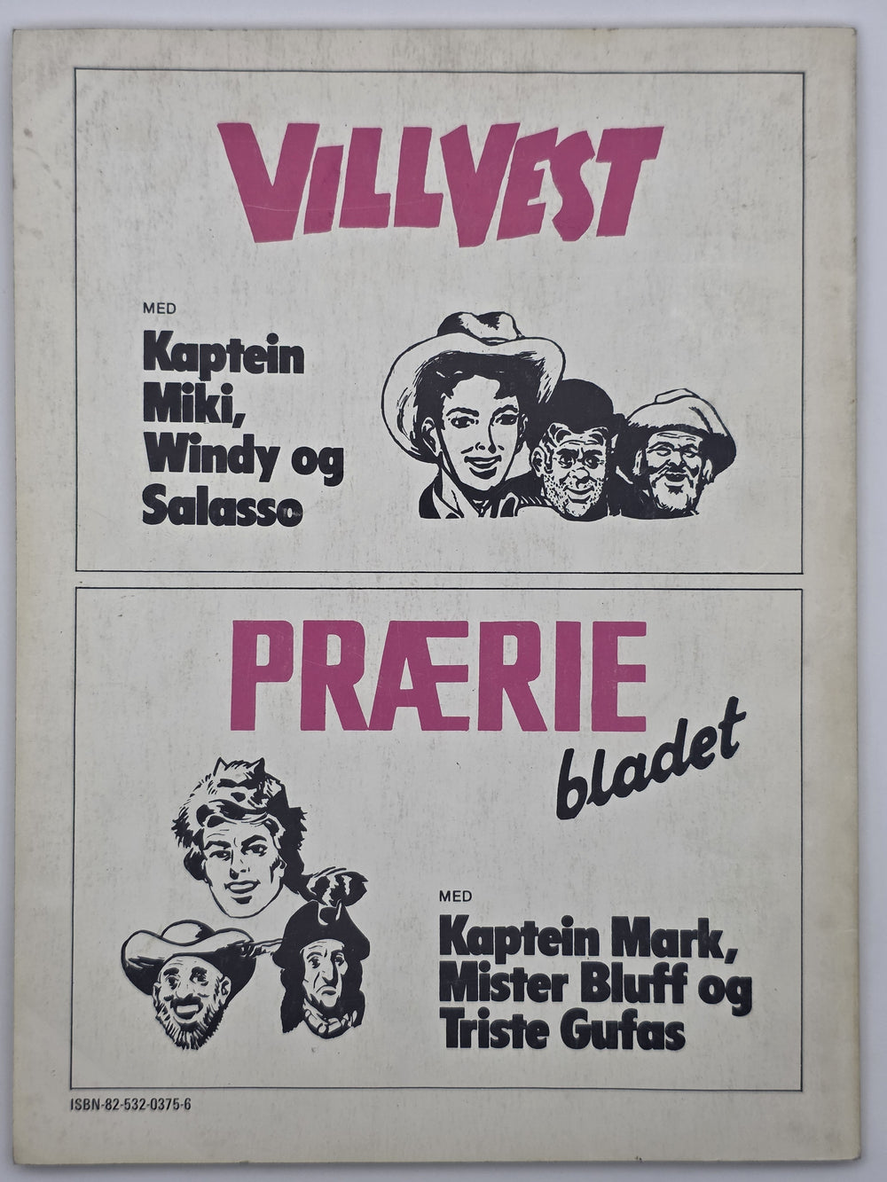 Sheriff Ekstra – Villhestenes konge / Jaget av fortiden. Et SE-album nr. 13. Tegneserieblad
