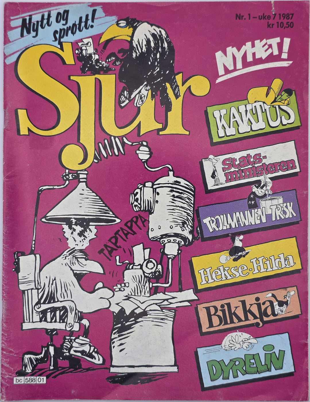 Sjur 1987/01. Tegneserieblad