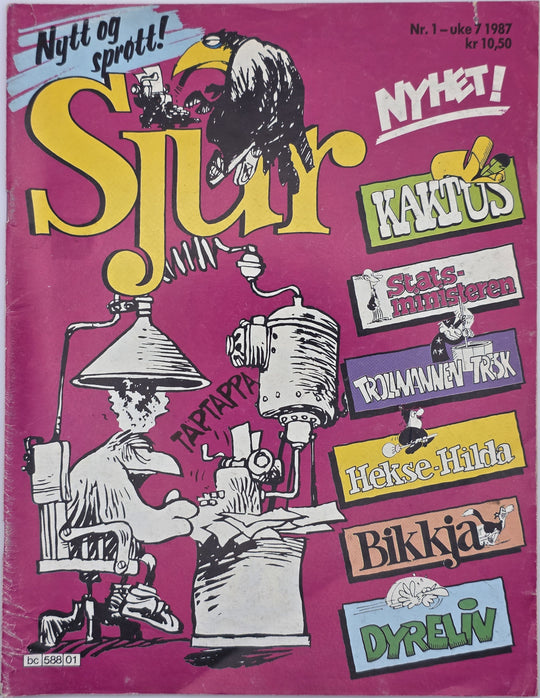 Sjur 1987/01. Tegneserieblad