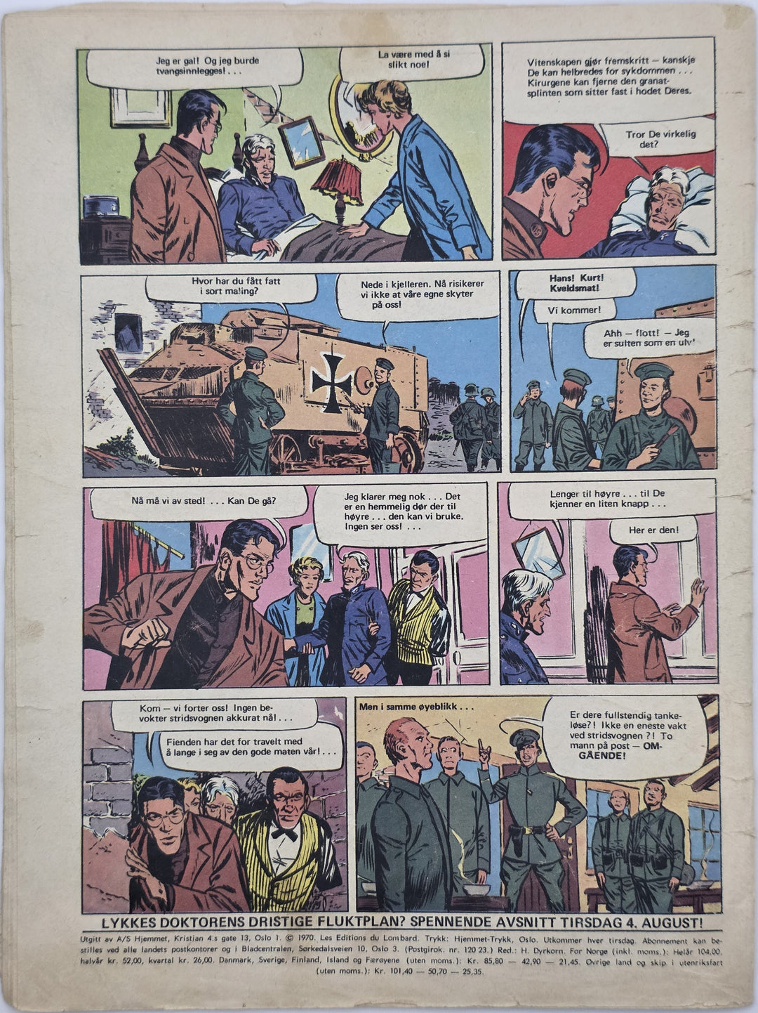 Tempo 1970/31. Tegneserieblad