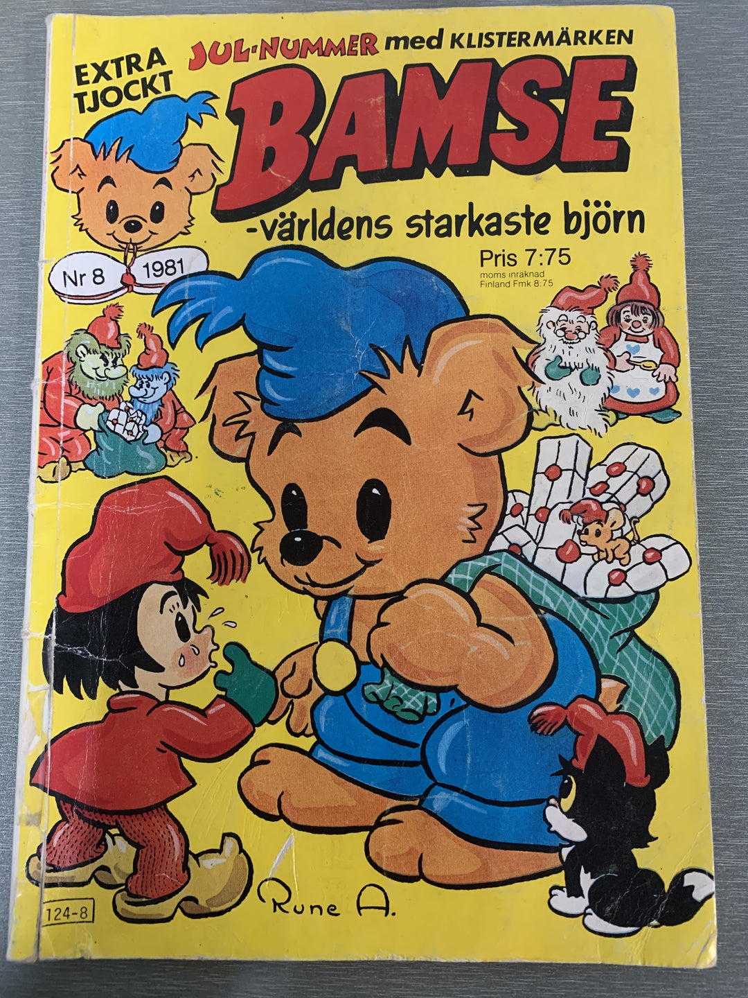 Bamse – världens starkaste björn 1981/08. Julnummer. Tegneserieblad