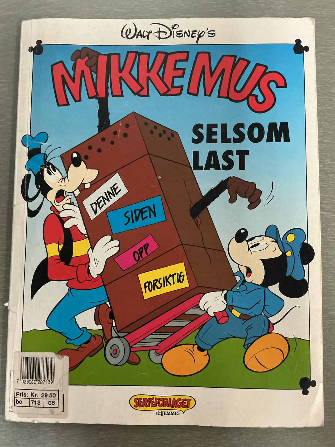 Mikke Mus: Selsom last. 1991. Tegneseriealbum.