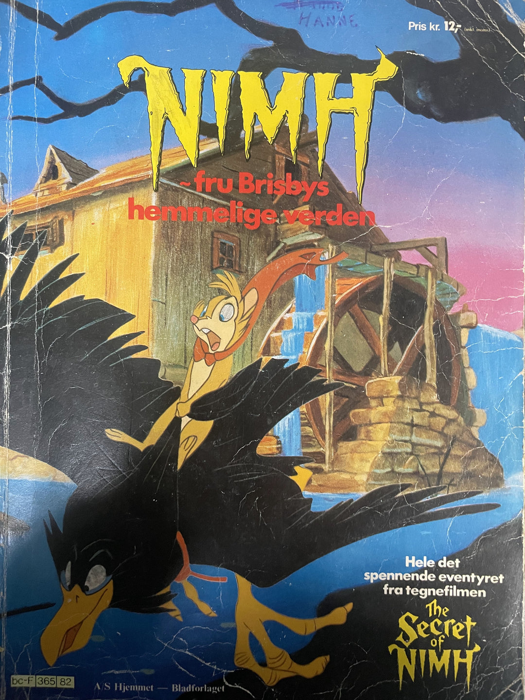 NIMH – fru Brisbys hemmelige verden. 1982. Tegneseriealbum.