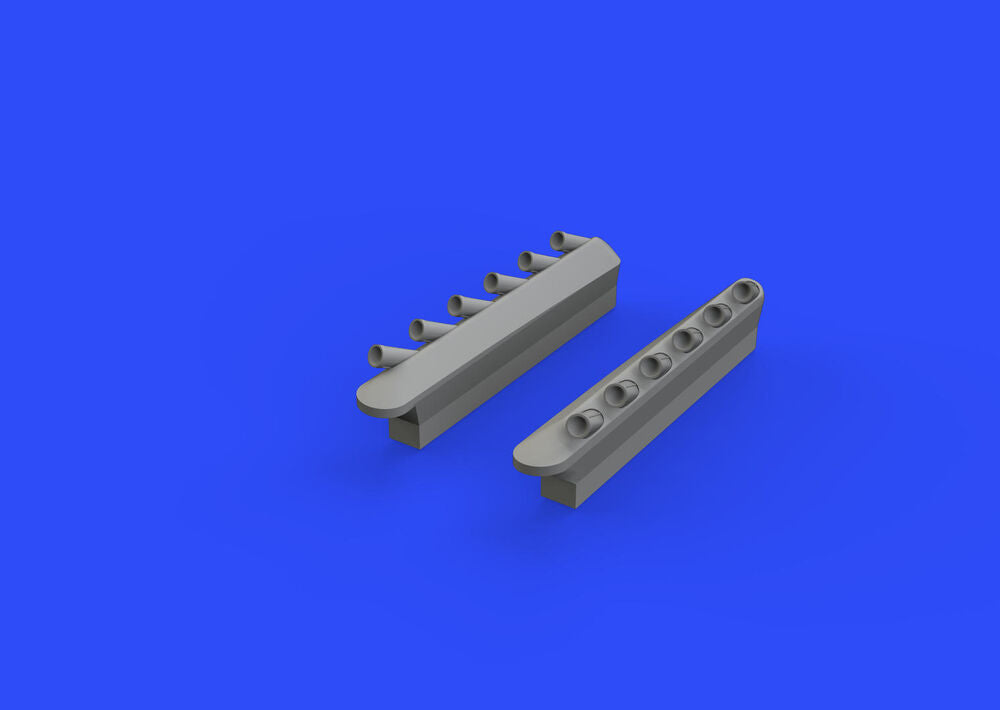 P-51D exhaust stacks w/fairing f.Airfix