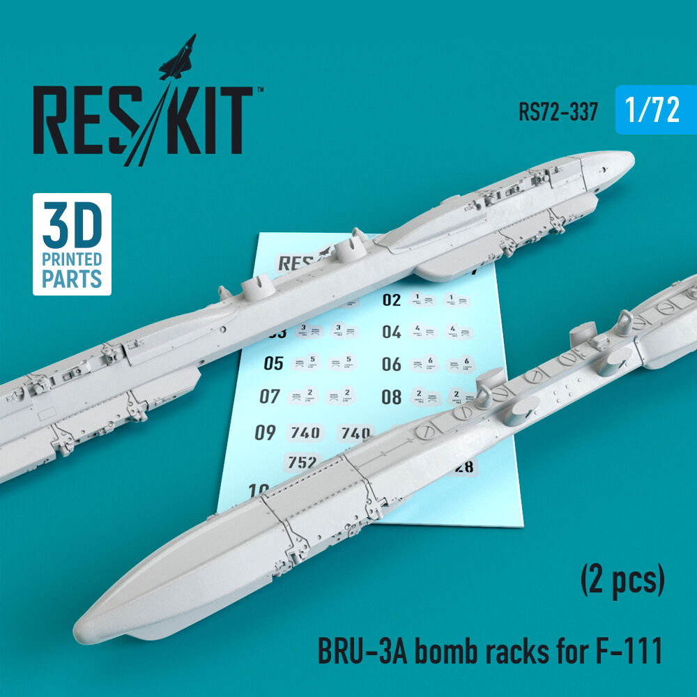 BRU-3A bomb racks for F-111 (2 pcs) (3D Printed)