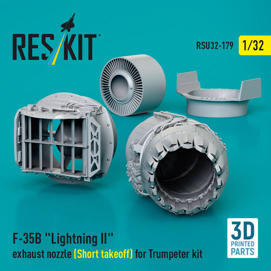F-35B Lightning II exhaust nozzle (Short takeoff) for Trumpeter kit (3D printed)