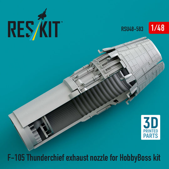 F-105 Thunderchief exhaust nozzle for HobbyBoss kit (3D Printed)