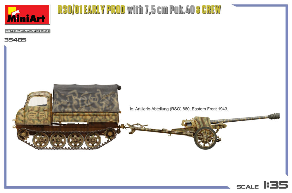 RSO/01 Early Prod. with 7,5 cm Pak.40 & Crew