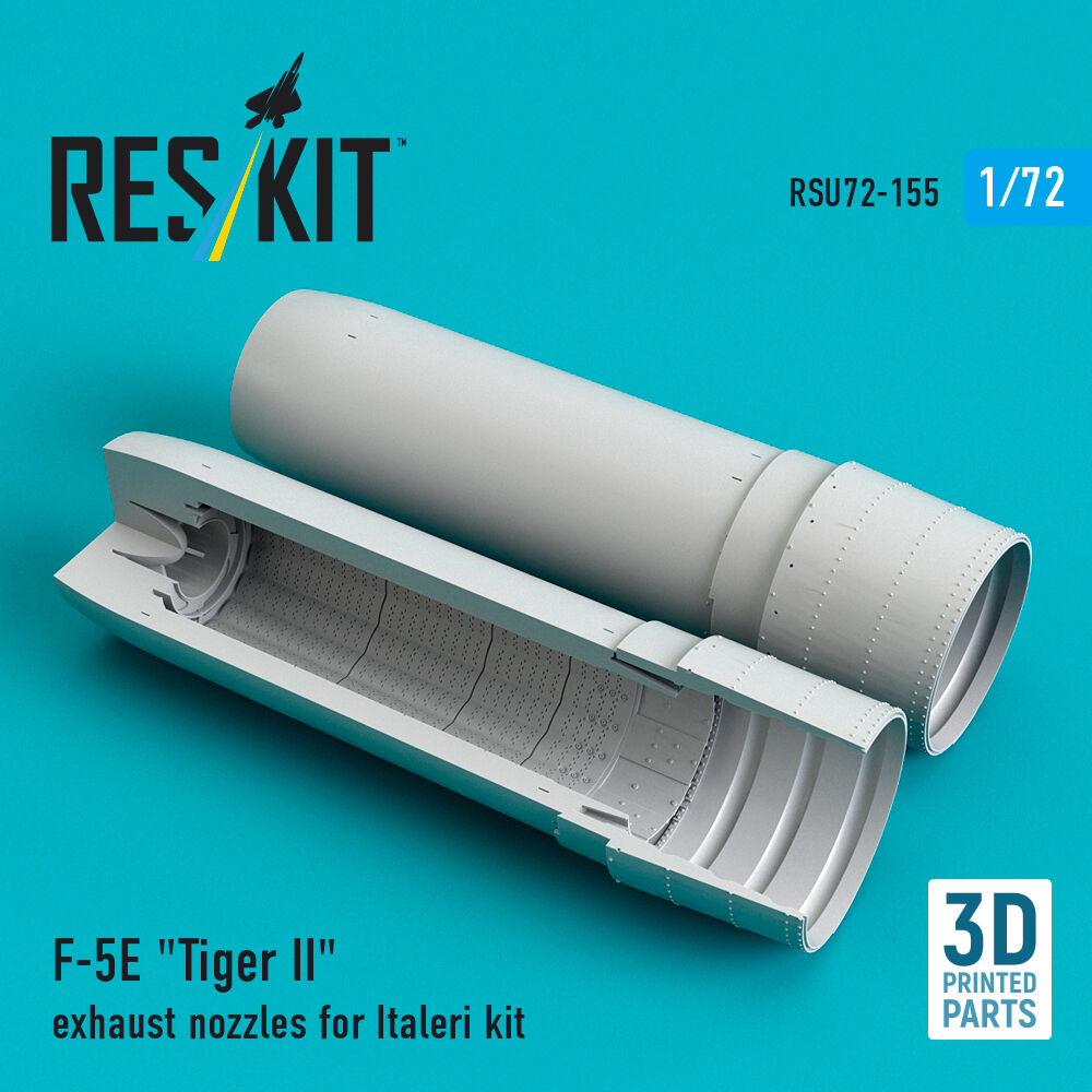 F-5E Tiger II exhaust nozzles for Italeri kit (3D Printed)