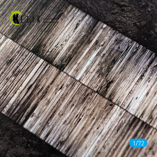 WW1 Wooden Runway (France) - Base - Acrylic 3 mm (180 x 214 mm) (130 g)