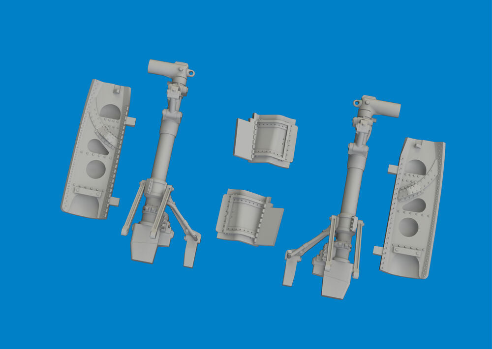 P-40N undercarriage legs PRINT 1/48 for Eduard