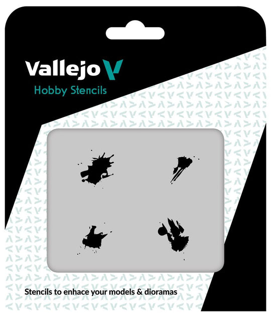 Vallejo Stencils: Petrol Spills 125 x 125 mm
