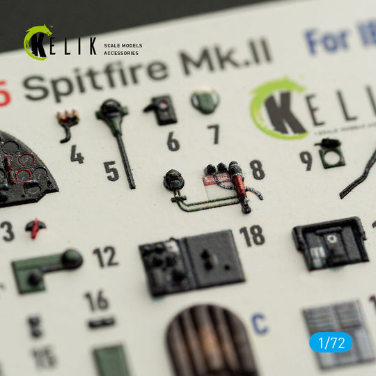 Spitfire Mk.II - interior 3D decals for IBG
