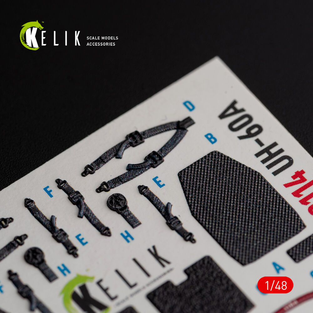 UH-60A Black Hawk - Type 2  Defence Intelligence of Ukraine interior 3D decals for ICM kit