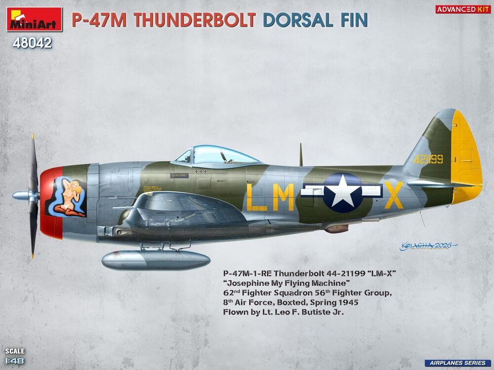P-47M Thunderbolt. Dorsal Fin. Advanced Kit