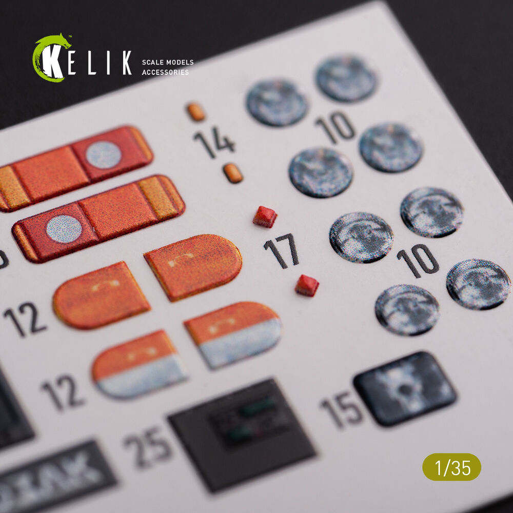 Kozak-001 Ukrainian MRAP 3D decals for ICM kit