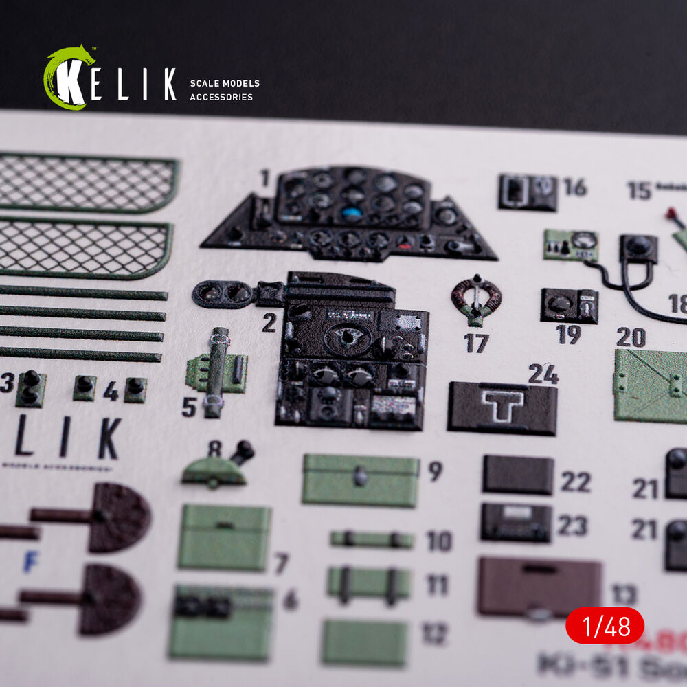 Ki-51 Sonia interior 3D decals for WingsyKits kit