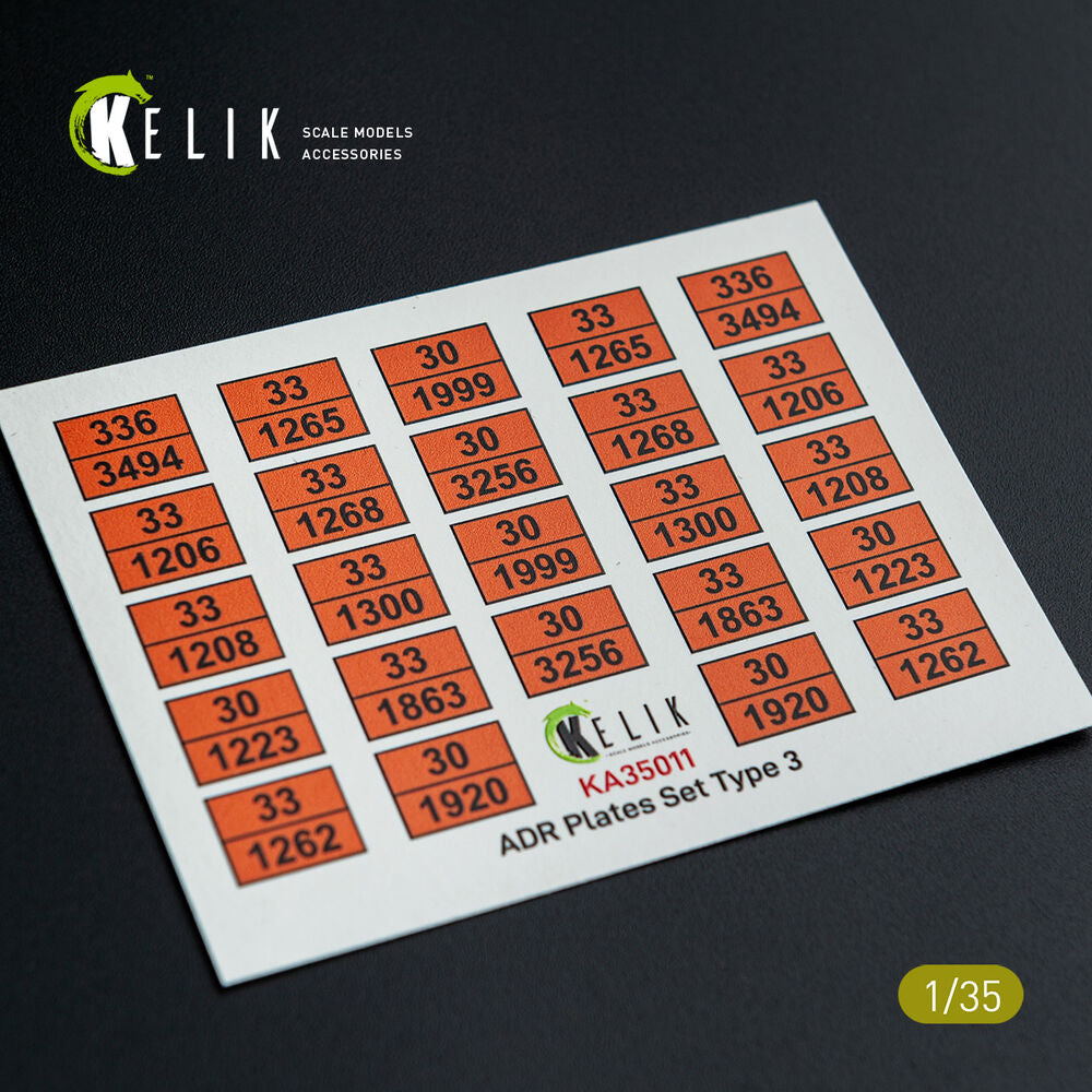 ADR Plates Set Type 2 - Decal for models
