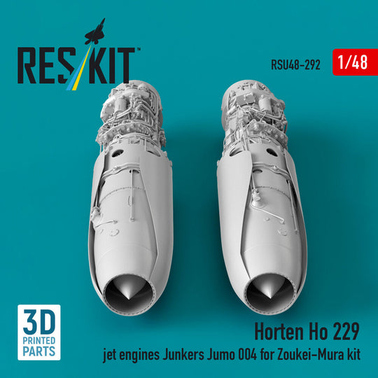 Horten Ho 229 jet engines Junkers Jumo 004 (3D Printed) for Zoukei-Mura