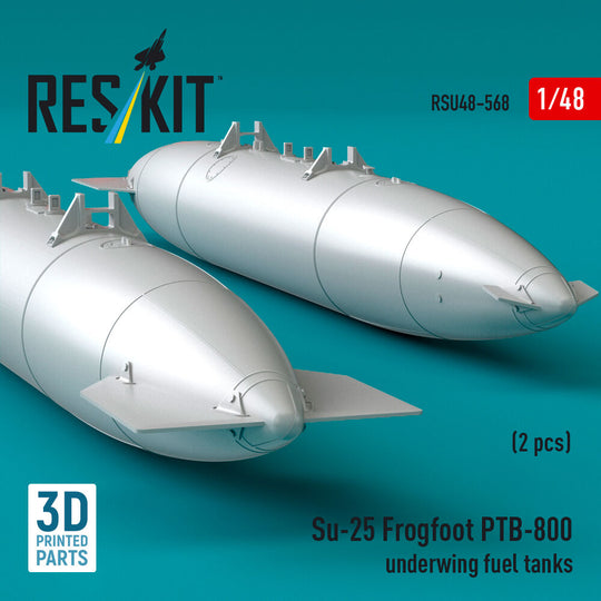 Su-25 Frogfoot PTB-800 underwing fuel tanks (2 pcs) (3D Printed)