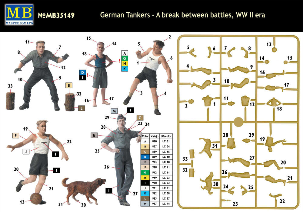 German tankmen in the break bet. Combats
