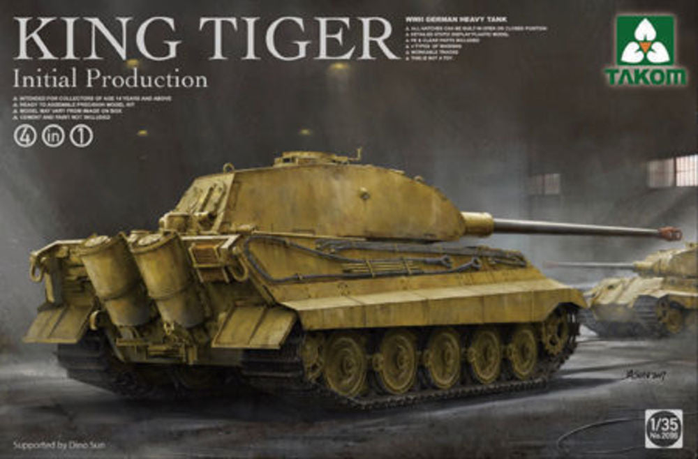 German Heavy Tank King Tiger initial production 4 in 1