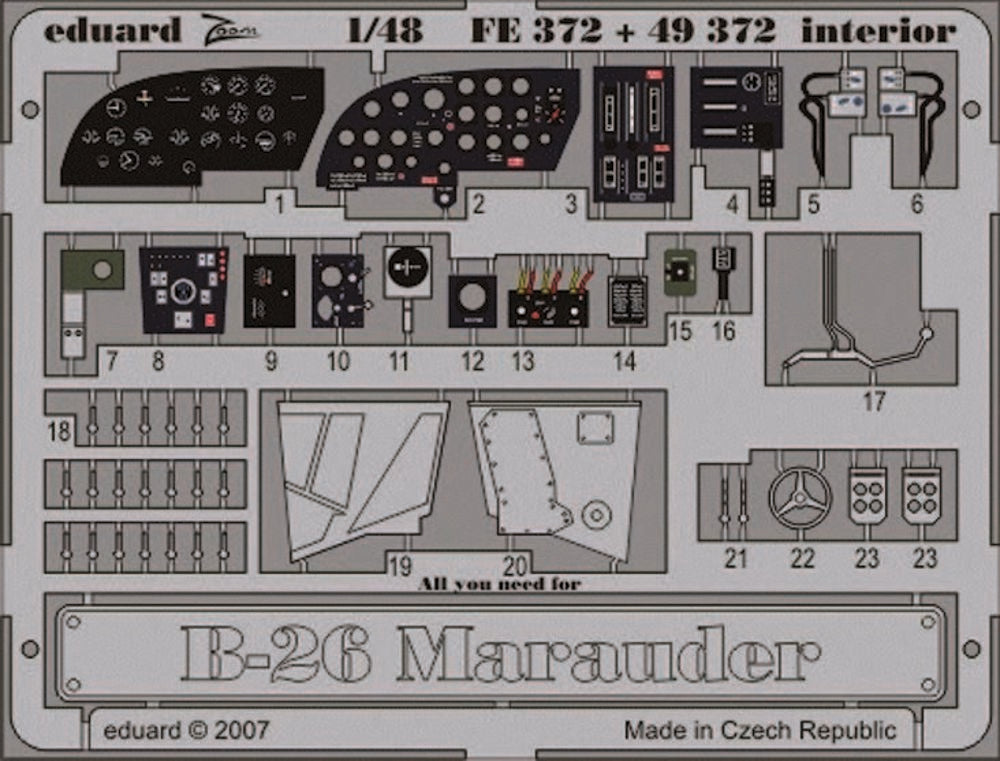 B-26 Marauder interior für Revell/Monogram Bausatz