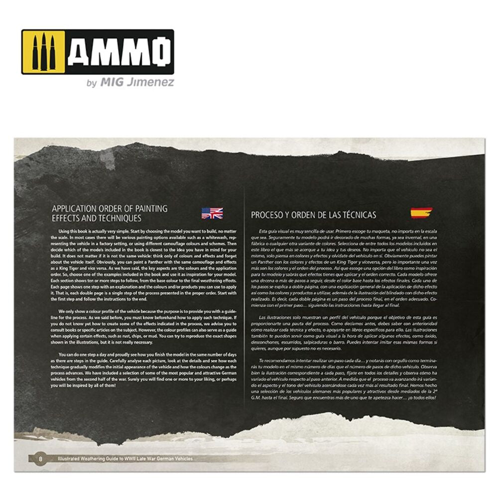 Illustrated Weathering Guide to WWII Late German Vehicles (English, Castellano)
