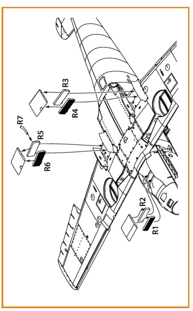 Bf-109E set of radiators for Wingsy Kits
